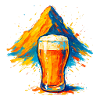Biergipfel Farbexplosion