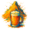 Gipfelbier Farbexplosion