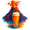 Vulkan Bière Art Aquarelles
