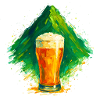 Bier im Bergpanorama