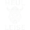 Howl Quietly Viking Head Illustration