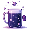 Universe Tea Galaxy in Tea Cup