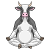 Cow Yoga Fitness Meditation