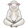 Sheep Yoga Fitness Meditation
