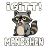 Igit Raccoon Saying Human