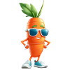 Carrot with sunglasses street style