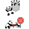 Pandas in action Solidarity ant