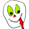 Neon Skull Grin Halloween