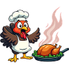 Cuisinier de dinde de Thanksgiving