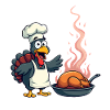 Cuisinier de dinde de Thanksgiving