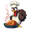 Cuisinier de dinde de Thanksgiving