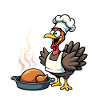 Cuisinier de dinde de Thanksgiving