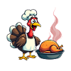 Cuisinier de dinde de Thanksgiving