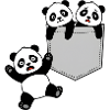 Panda Rescue Fall Pocket