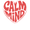 Calm Mind – Retro Heart Design