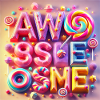 Candy Lettering Awesome