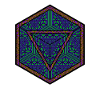 Mandala Kaléidoscope Motif Triangle Psychédélique