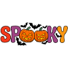 Spooky pumpkin letters