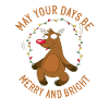 Squint-eyed reindeer jumping rope - Christmas