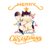Excited Cat Merry Christmas Quote