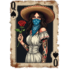 Mariachi Queen with Rose