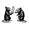 Ratten Noir Spiegelduell