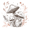 mushroom, mushroom picker, picking