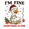 Christmas duck with fairy lights