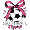Football Mommy Pink Bow