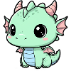 Mint Dragon Cuddle Buddy