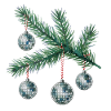 Discoballs on the Christmas tree