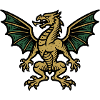 Golden Fire Dragon Comic Icon