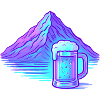 Bergneon Beer Gloss Blue