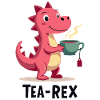 Tea-Rex Dino loves tea