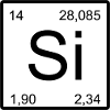 Si Silicon Symbol Art