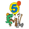Emil Baustellenkroki celebrates his 5th birthday