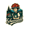 Schwarzwald Heimat Illustration mit Bollenht