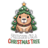 Pretend I'm A Christmas Tree Capypara
