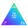 Triathlon Triangle Gradient Logo