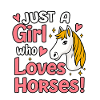 Only one girl loves horses