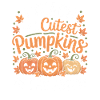 Sweet pumpkins in autumn teacher