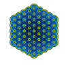 Kaleidoscope Cube Pattern Festival Party Celebrations