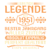 75th Birthday - Legend since 1951 Vintage