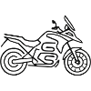 Motorcycle GS black