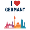 I Love Germany Skyline