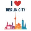 I Love Berlin Skyline Silhouette City