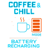Coffe and chill battery recharging