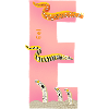 E Alphabet Rosa
