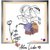 Picture frame with flowers