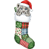 Tegneserie Baby Sneleopard i julesok